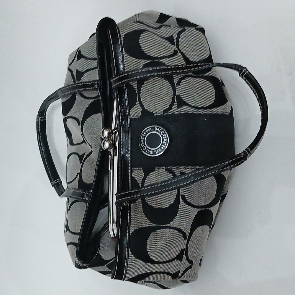 COACH bag Grey and black around 13-14 inches in some places G1273-F19190